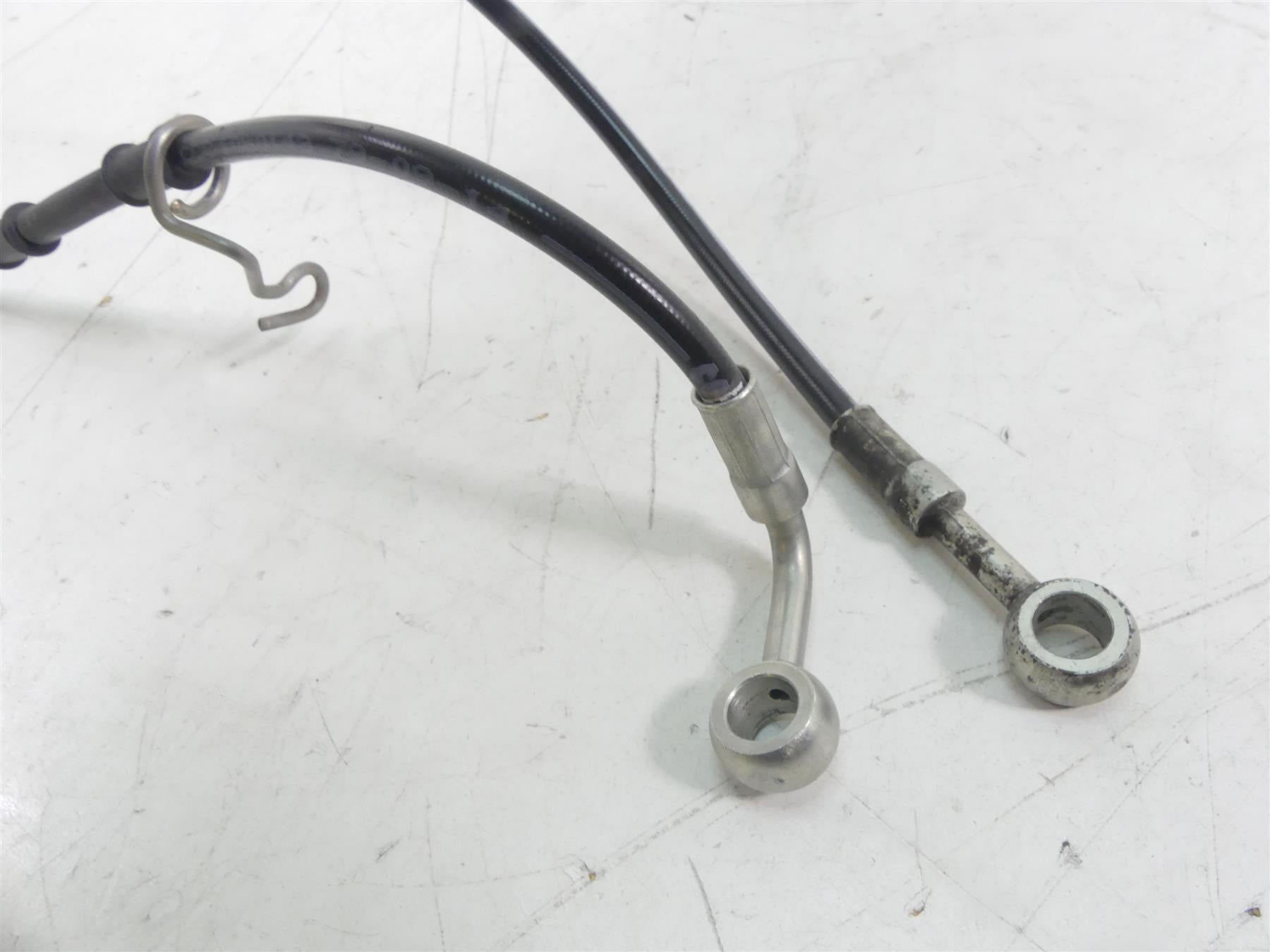2015 Ducati Diavel Carbon Red Front Abs Brake Line Hose Set 61841191A 61841181B {{ shop.shopifyCountryName }} - Mototech271