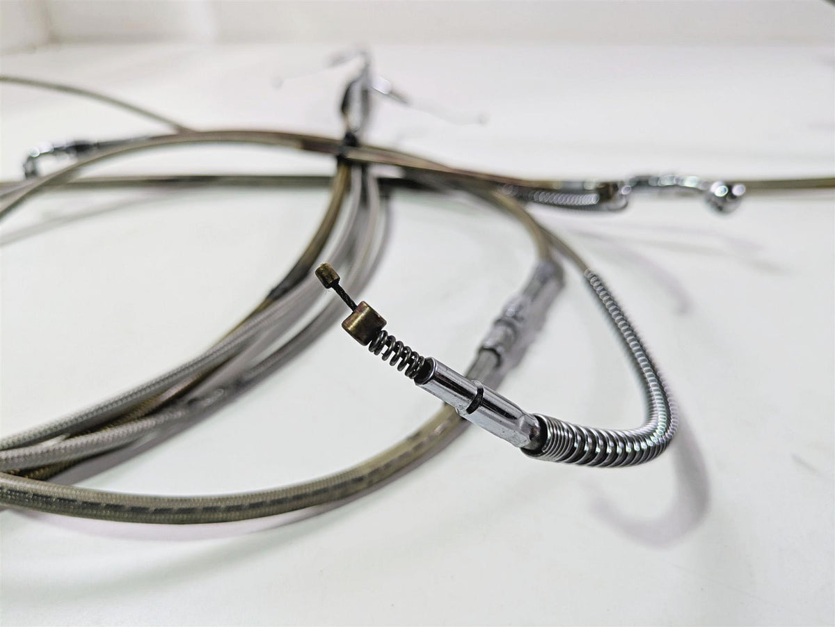 1998 Harley Touring FLHRCI Road King 16" Apehanger Handlebar & Lines Cables Set {{ shop.shopifyCountryName }} - Mototech271
