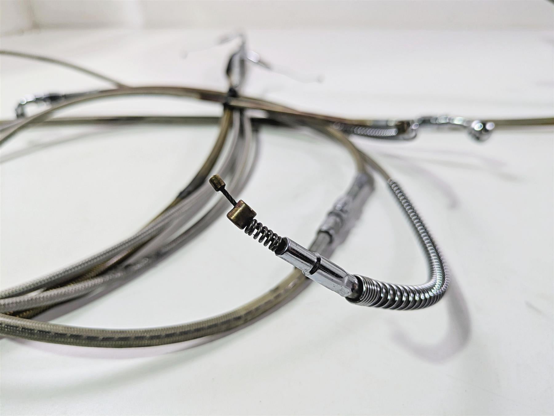 1998 Harley Touring FLHRCI Road King 16" Apehanger Handlebar & Lines Cables Set {{ shop.shopifyCountryName }} - Mototech271