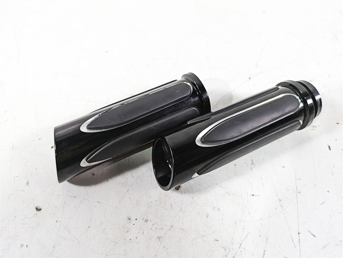 2015 Harley Touring FLHXS Street Glide Arlen Ness Black Deep Cut Grips 07-053 {{ shop.shopifyCountryName }} - Mototech271