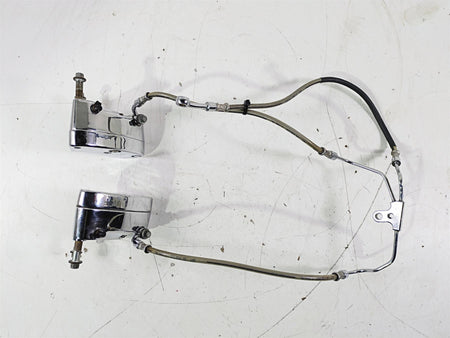2007 Harley Touring FLHTCU SE CVO E-Glide Front Chrome Brake Caliper Set 4381-99 {{ shop.shopifyCountryName }} - Mototech271