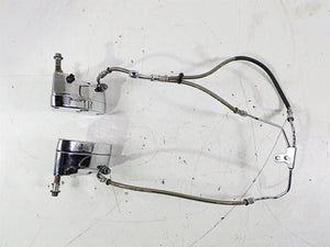 2007 Harley Touring FLHTCU SE CVO E-Glide Front Chrome Brake Caliper Set 4381-99