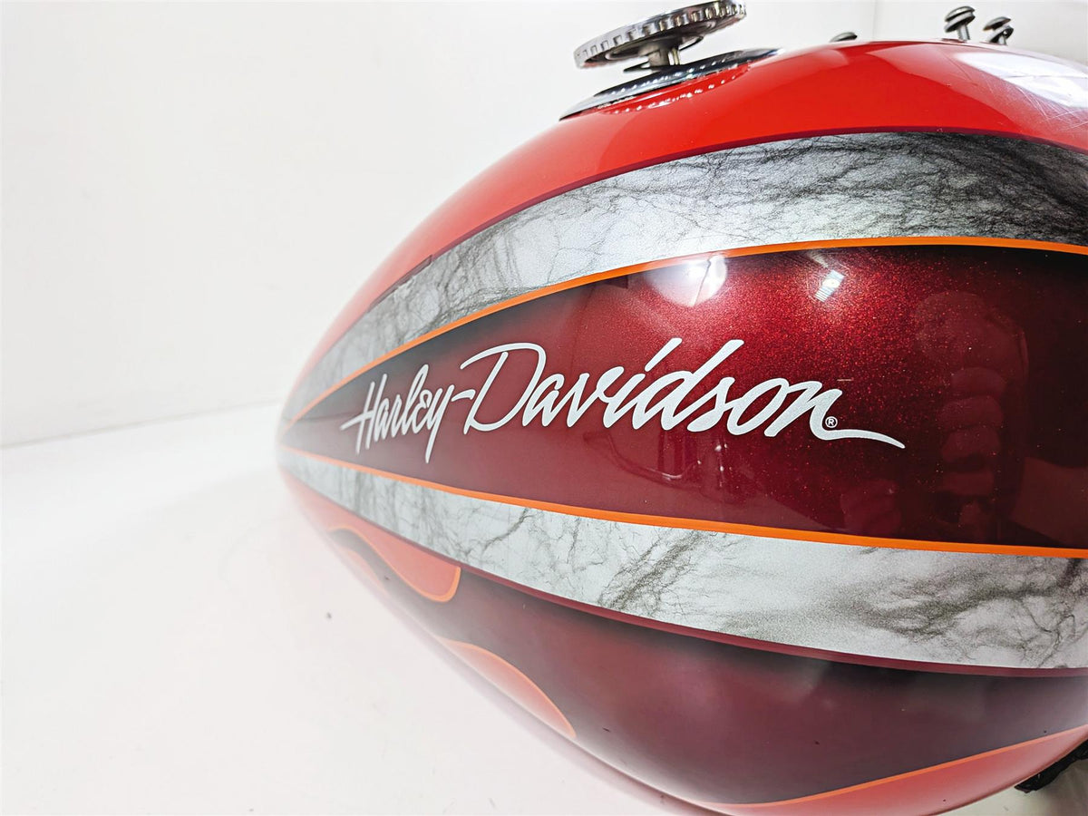 2008 Harley FXDSE CVO Dyna Fuel Gas Tank Scarlet Red Pearl Dark Crimson 61014-08-Mototech271