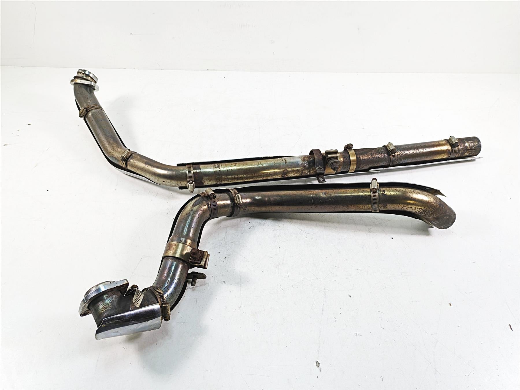 1999 Harley Touring FLHTC Electra Glide Selfmade True Dual Exhaust Headers {{ shop.shopifyCountryName }} - Mototech271