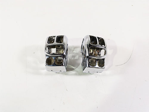 2017 Harley Touring FLHTKSE CVO E-Glide Chrome Control Switch Cover Set 71500341 | Mototech271