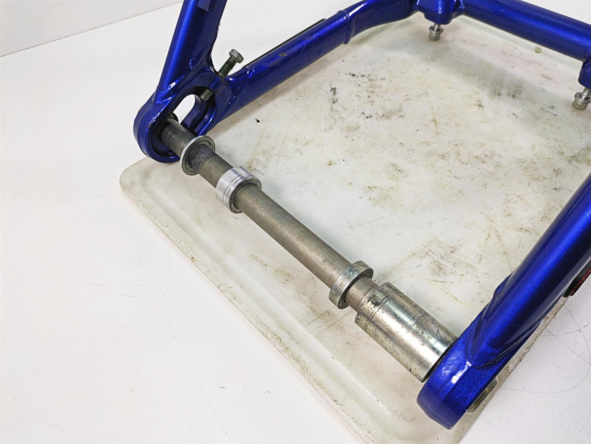 2009 Harley FXCWC Softail Rocker C Swingarm Swing Arm Flame Blue Pearl 47694-09 {{ shop.shopifyCountryName }} - Mototech271