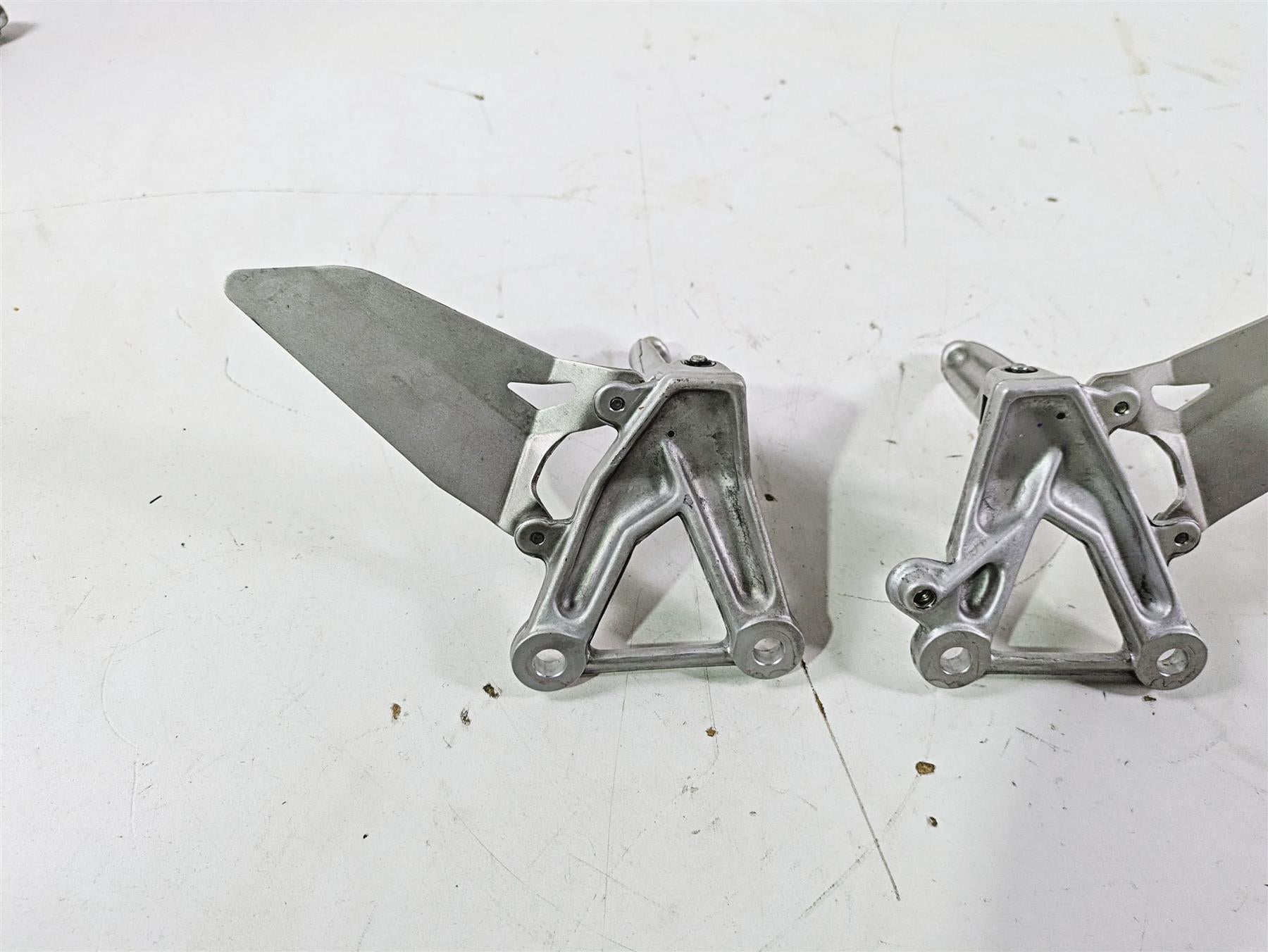 2008 Ducati SBK 1098 S Left Right Rider Footpeg Set 82411231A 82411221A {{ shop.shopifyCountryName }} - Mototech271