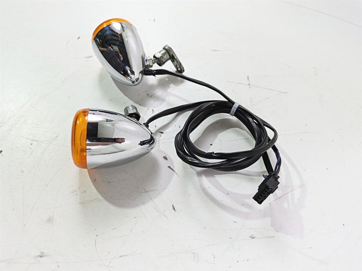 2002 Harley Dyna FXDL Low Rider Front Blinker Turn Signal Set 68972-00 {{ shop.shopifyCountryName }} - Mototech271
