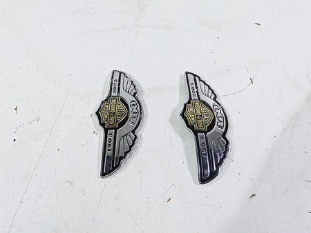 2003 Harley Softail FXSTDI Deuce 100th Fuel Tank Emblem Set 62236-03 62237-03 {{ shop.shopifyCountryName }} - Mototech271