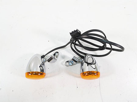 2006 Harley Softail FXSTSI Springer Front Blinker Turn Signal Set 68972-00 {{ shop.shopifyCountryName }} - Mototech271