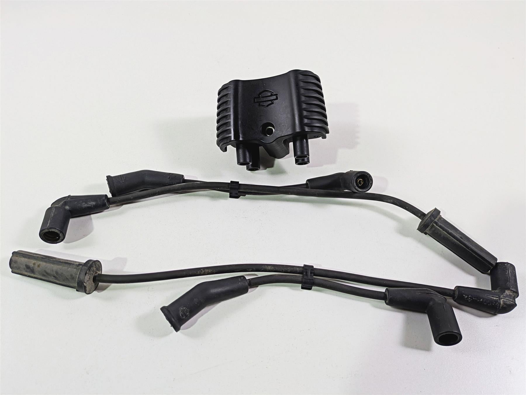 2018 Harley FLHCS Softail Heritage 115th Ignition Coil Wires Plugs 31600067