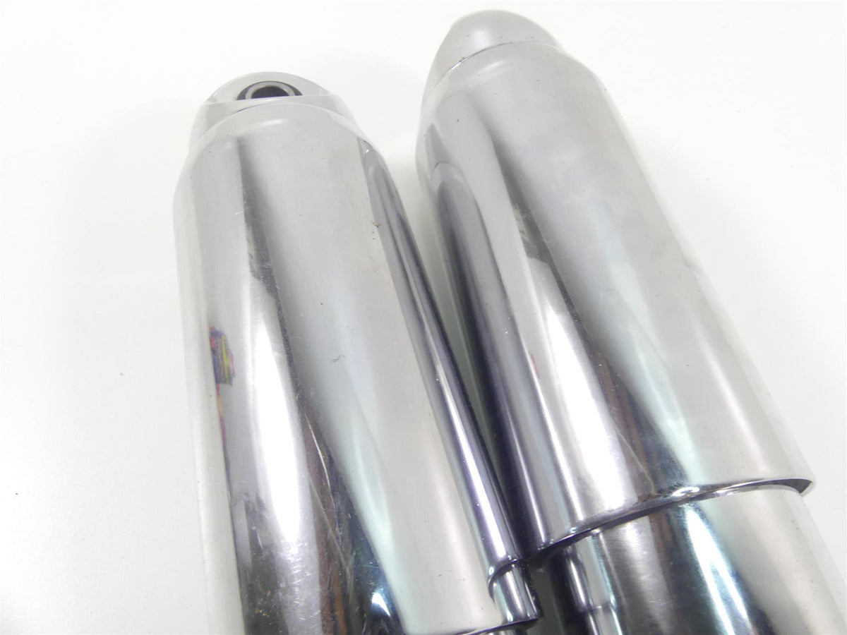 2009 Harley Dyna FXDF SE CVO Fat Bob Rear 12" Chrome Shock Damper Set 54608-04 {{ shop.shopifyCountryName }} - Mototech271