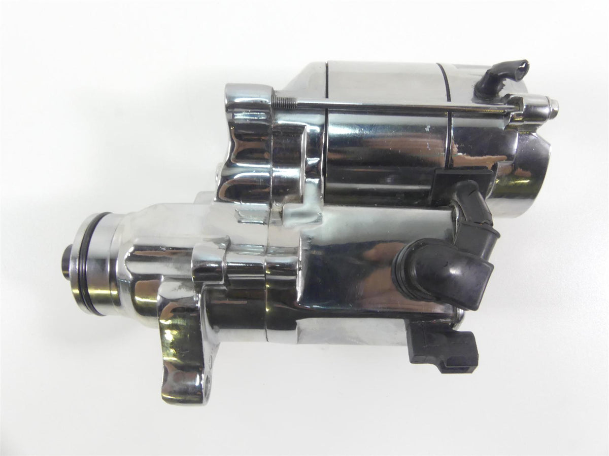 2008 Harley Softail FLSTSB Cross Bones Chrome Engine Starter Motor 31618-06A {{ shop.shopifyCountryName }} - Mototech271