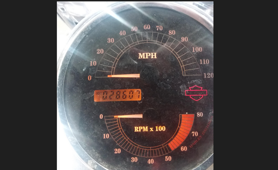 2002 Harley Touring FLHRCI Road King Speedometer Dual Gauge 28K 74461-03 {{ shop.shopifyCountryName }} - Mototech271