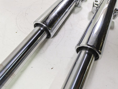 2011 Harley Touring FLHTCUSE CVO E-Glide Chrome Front Fork Leg Set 48790-09 {{ shop.shopifyCountryName }} - Mototech271
