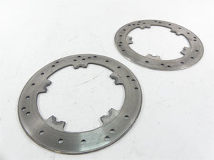 2007 Harley Touring FLHR SE CVO Road King Front Brake Disc Rotor Set 44343-01