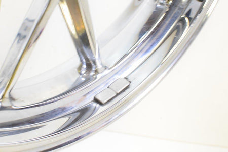 2008 Ducati 848 Straight Chrome Wheel Rim Set 17x3.5 17x5.5 50121161AB 50221341A {{ shop.shopifyCountryName }} - Mototech271