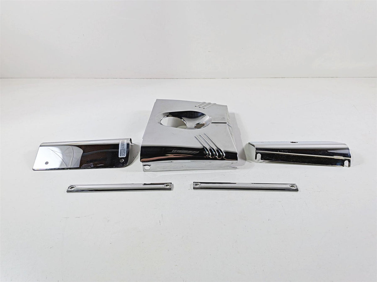 2005 Harley Softail FLSTFSE CVO Fat Boy Headlight Fork Chrome Cover Set 67889-91-Mototech271
