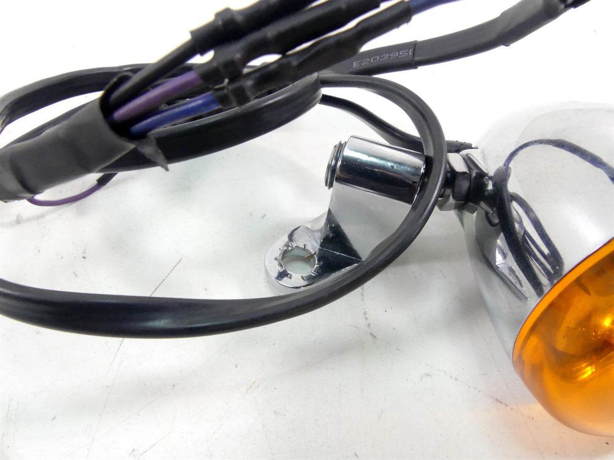 2017 Harley Softail FXSB Breakout Front Chrome Blinker Turn Signal Set 67800520 {{ shop.shopifyCountryName }} - Mototech271