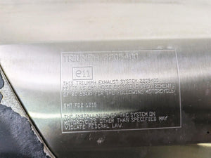 2013 Triumph Tiger 1215 Explorer Exhaust Pipe Muffler Silencer T2205454
