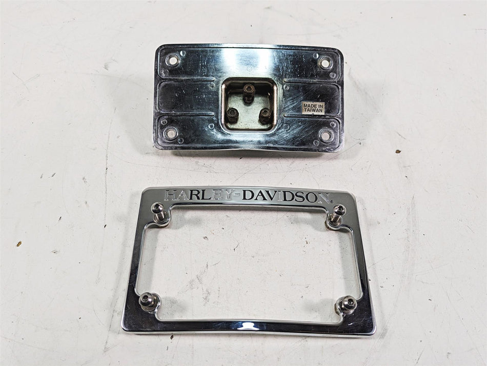 2000 Harley FXSTS Softail Springer Aftermarket License Plate Mount Bracket {{ shop.shopifyCountryName }} - Mototech271