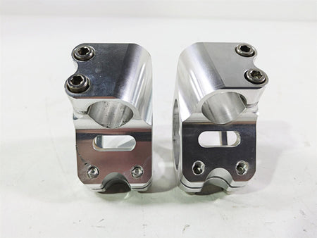 2003 Kawasaki ZX9R Ninja Tarazon 46mm Clip On Handle Bar Clamp Set for 22mm Bar {{ shop.shopifyCountryName }} - Mototech271