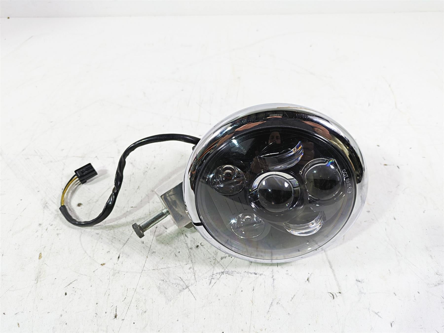 2013 Harley FXDWG Dyna Wide Glide Headlight Led Head Light & Mount 68787-10 | Mototech271