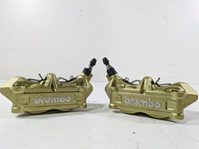 Load image into Gallery viewer, 2016 BMW S1000RR K46 Brembo Front Brake Caliper Set Gold 34117714783 34117714784
