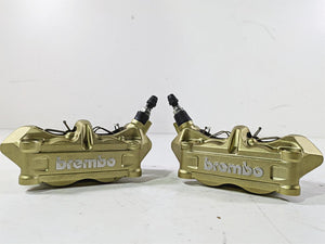 2016 BMW S1000RR K46 Brembo Front Brake Caliper Set Gold 34117714783 34117714784