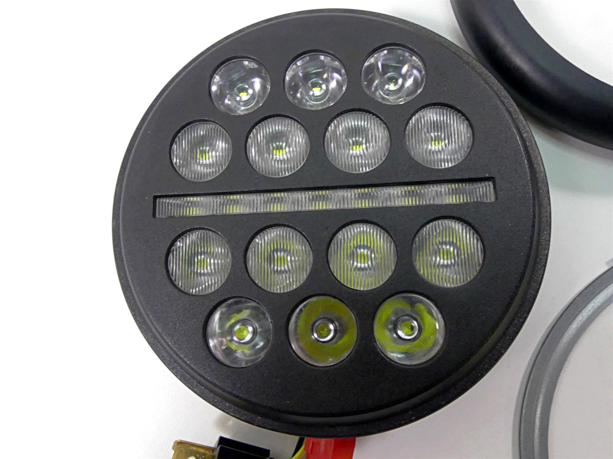 2017 Harley Dyna FXDB Street Bob MoonSMC Moonmaker Fly Eye V1 Led Headlight {{ shop.shopifyCountryName }} - Mototech271
