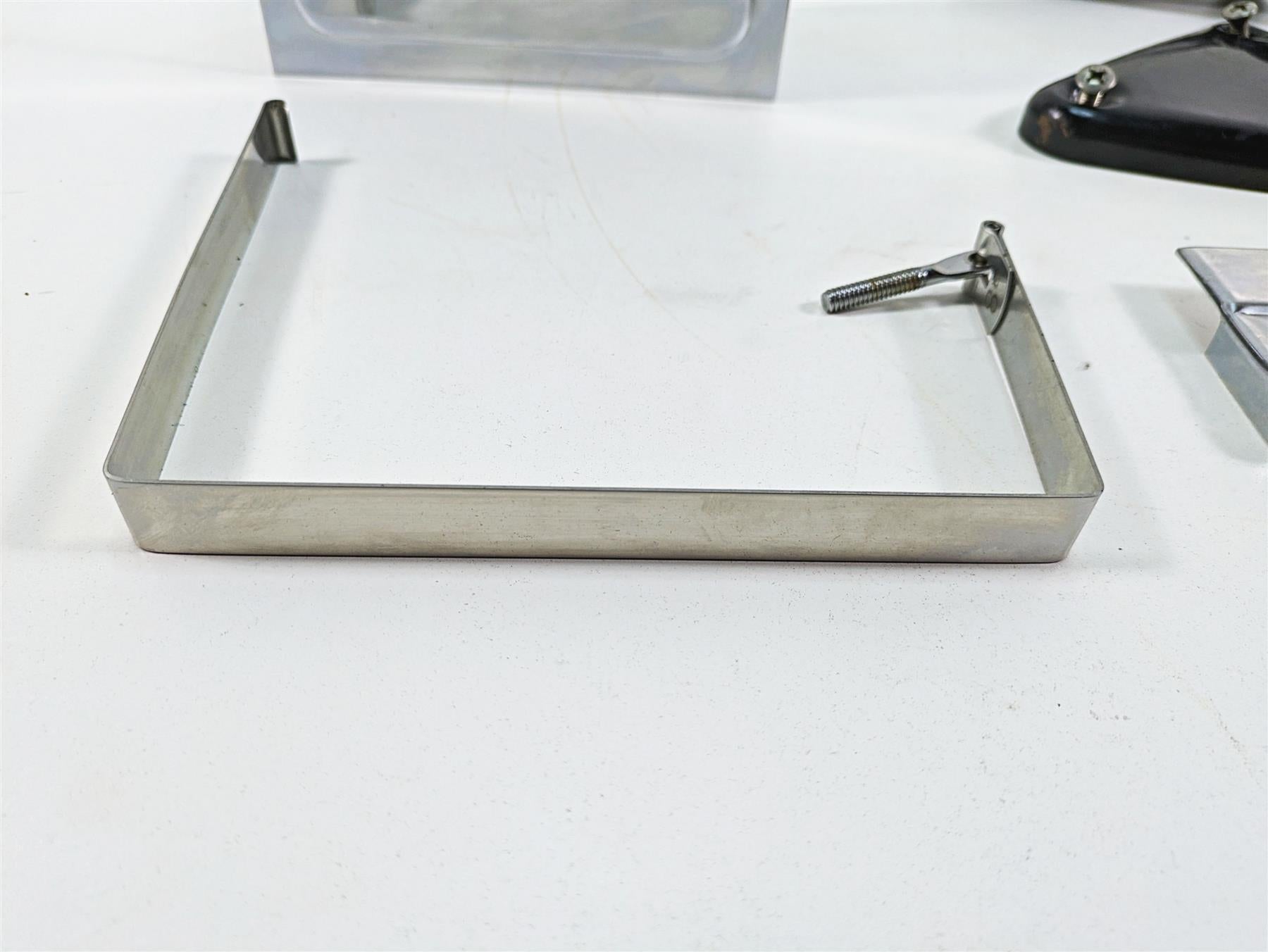 1986 Harley Sportster XLH 883 Battery Box Carrier Stay + Chrome Cover 66191-83 {{ shop.shopifyCountryName }} - Mototech271