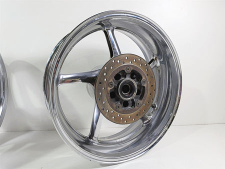 2008 Yamaha YZF R1 RN19 Front Rear Chrome Wheel Rim Set -READ 5VY-25168-00 {{ shop.shopifyCountryName }} - Mototech271