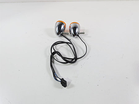 2006 Harley Sportster XL883 Low Front Turn Signal Blinker Set Chrome 68972-00 {{ shop.shopifyCountryName }} - Mototech271