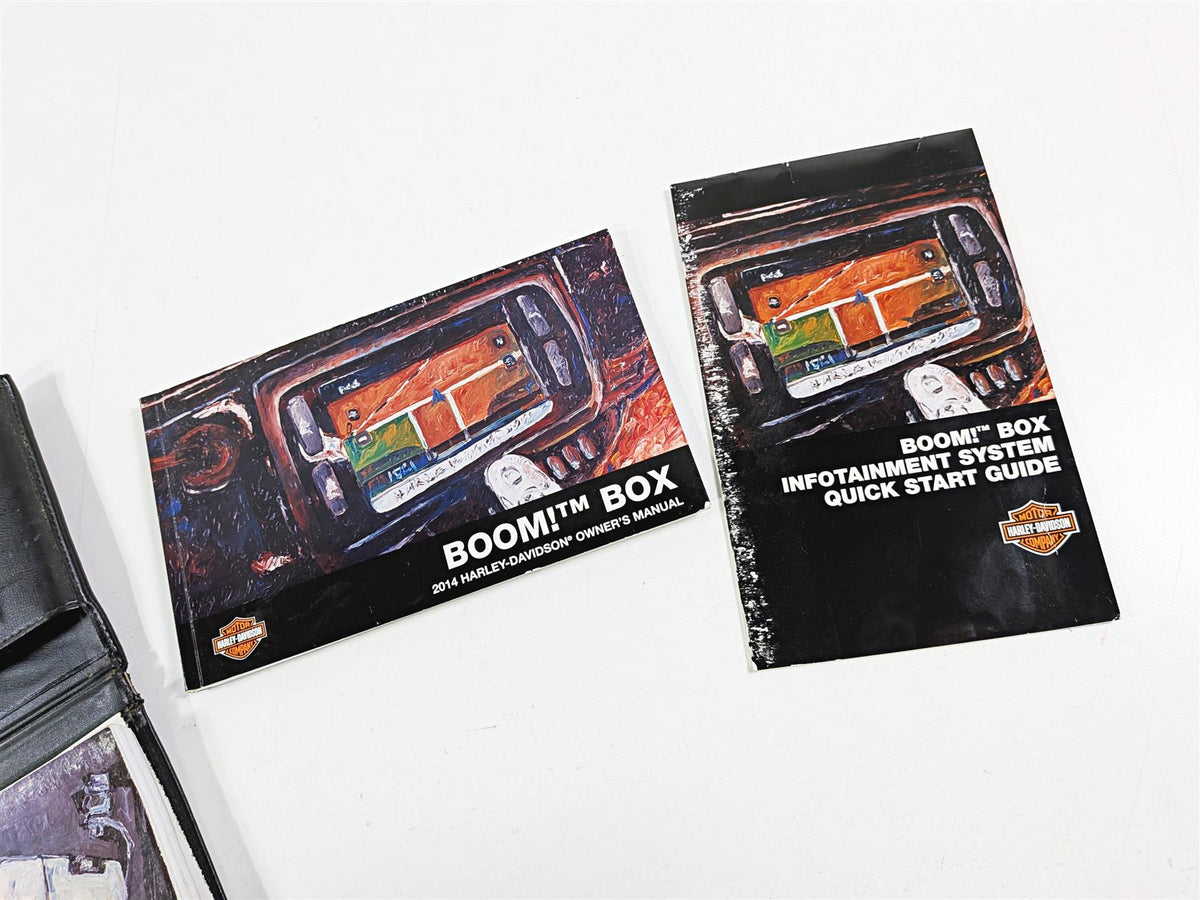 2014 Harley Touring FLHTK Electra Glide Owners Manual & Boom Box & Bike Book-Mototech271