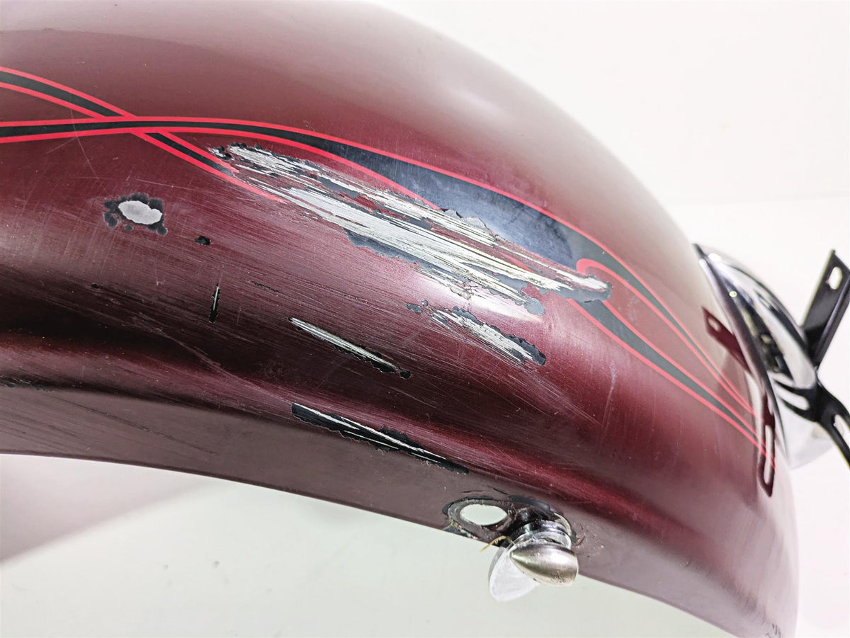2008 Harley FXCWC Softail Rocker Rear Fender Crimson Red - Read 60132-08 {{ shop.shopifyCountryName }} - Mototech271