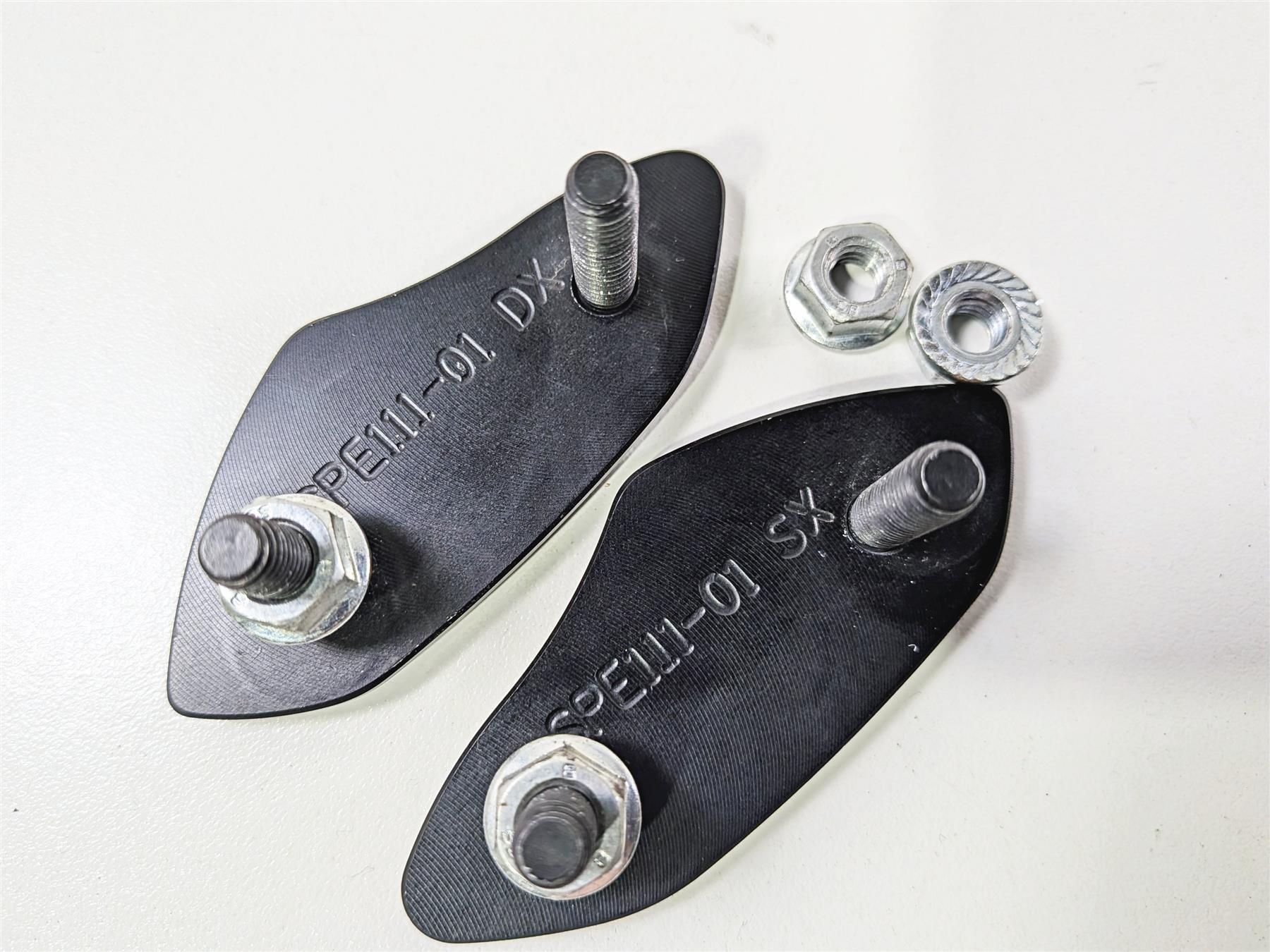 2018 Aprilia RSV4 RR Mirror Delete Block Off Plates Lightech SPE111-01 {{ shop.shopifyCountryName }} - Mototech271