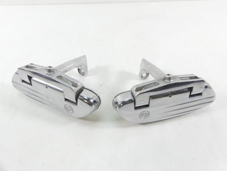 2004 Harley FLHTC SE CVO Electra Glide Rear Chrome Floorboard Set 47373-04 {{ shop.shopifyCountryName }} - Mototech271
