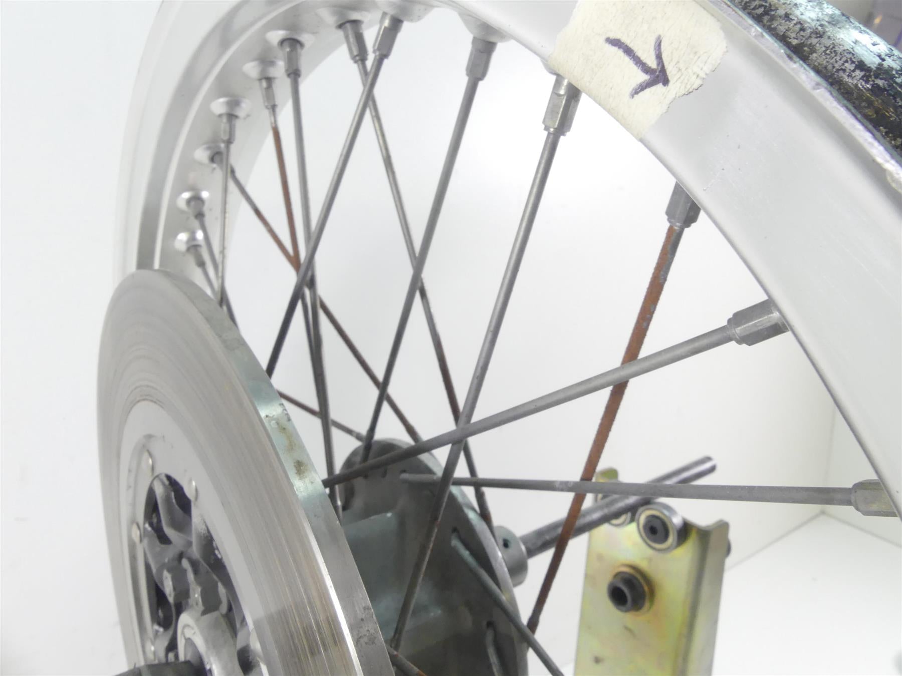 1977 Honda CB750 A Four Hondamatic Front 1.85x19 Wheel Rim 44701-371-003 {{ shop.shopifyCountryName }} - Mototech271