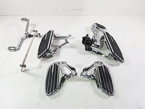 2011 Harley Touring FLHTCUSE CVO E-Glide Chrome Full Floor Board Set 51499-09A | Mototech271