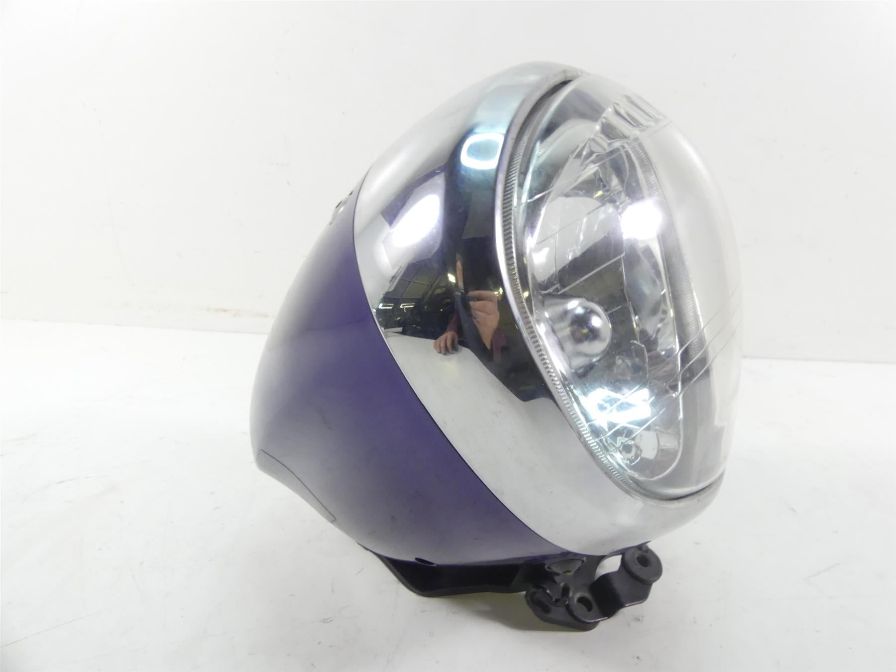 2007 Yamaha XVS1300 V-Star Headlight Head Light Lamp & Bucket 3D8-84320-00-00 {{ shop.shopifyCountryName }} - Mototech271