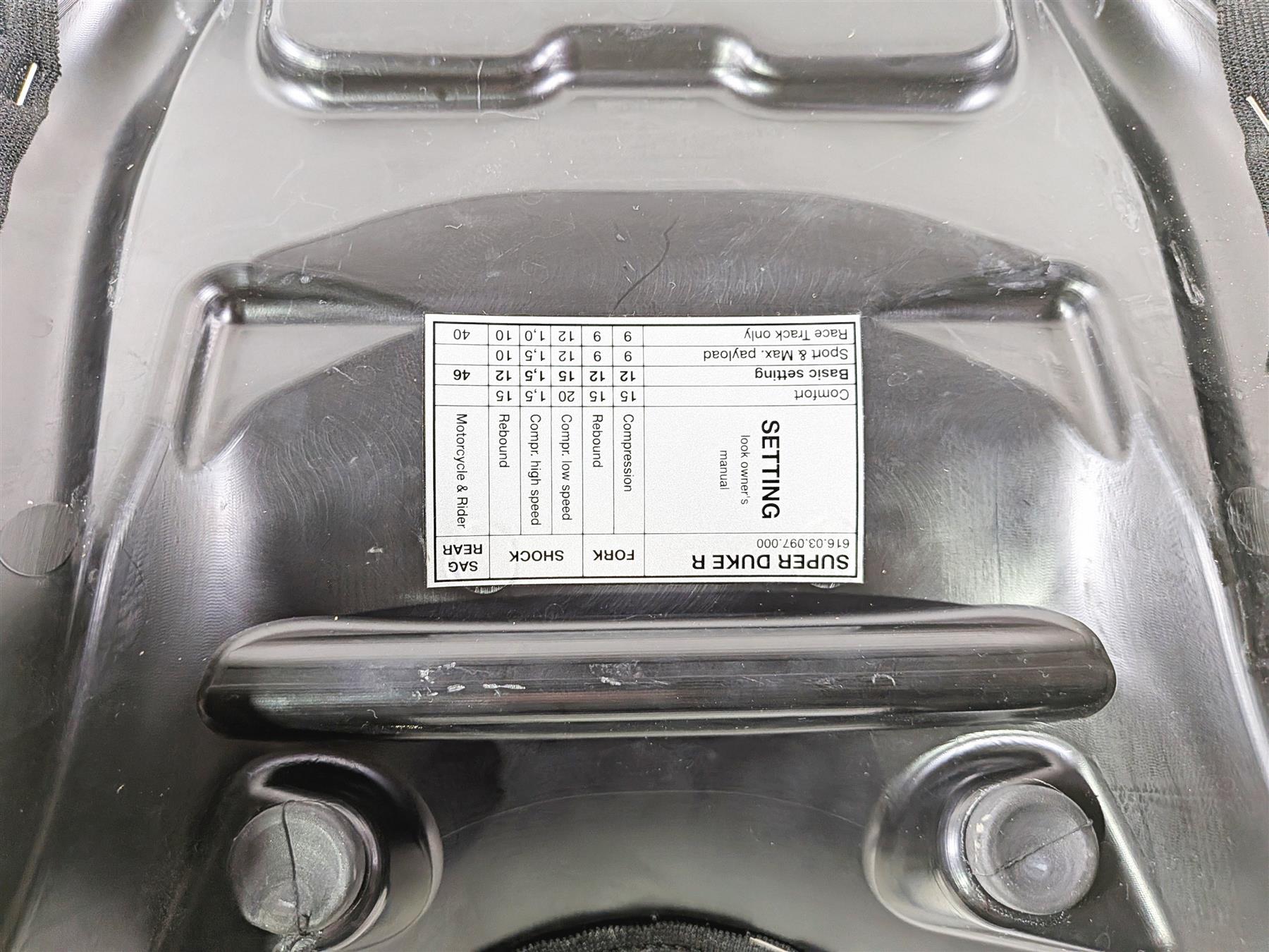 2018 KTM 1290 Super Duke R Front Rider Driver Saddle Seat 61607040000-Mototech271
