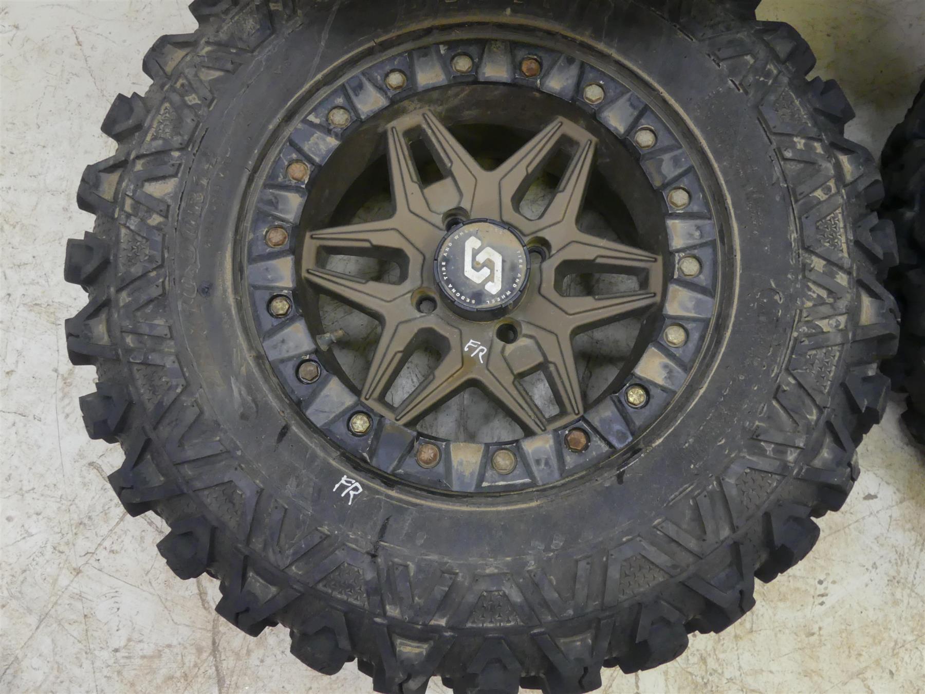 2016 Yamaha YXZ1000 R EPS SE Sedona Split 6 Beadlock Wheel Rim 14x7 4x115 Set {{ shop.shopifyCountryName }} - Mototech271