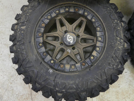 2016 Yamaha YXZ1000 R EPS SE Sedona Split 6 Beadlock Wheel Rim 14x7 4x115 Set {{ shop.shopifyCountryName }} - Mototech271
