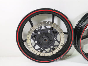 2009 Kawaski EX250 Ninja 250R Front Rear Wheel Rim 41073-0095-QT 41073-0153-QT