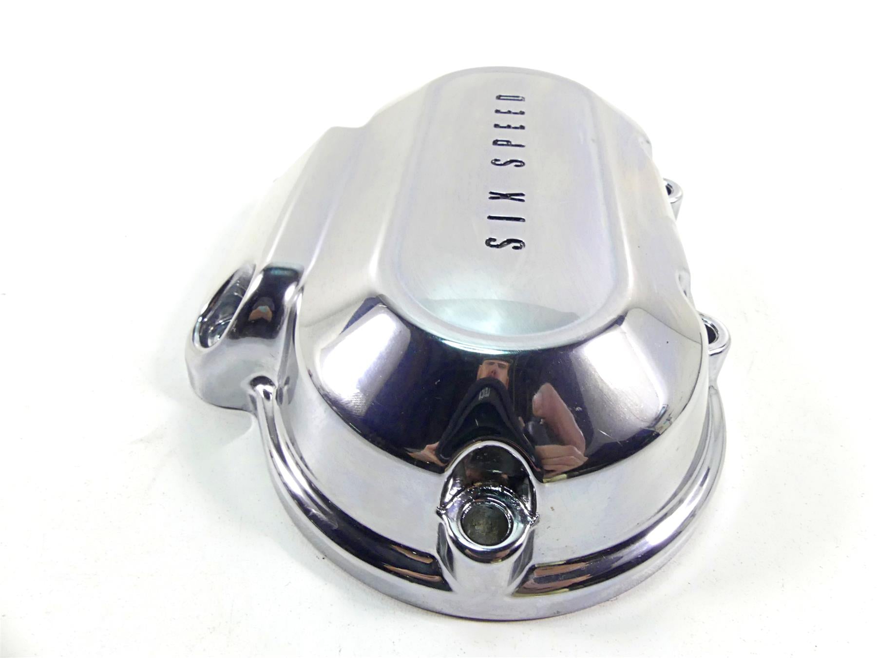 2014 Harley FXDL Dyna Low Rider Clutch Side Chrome Transmission Cover 37126-06 {{ shop.shopifyCountryName }} - Mototech271