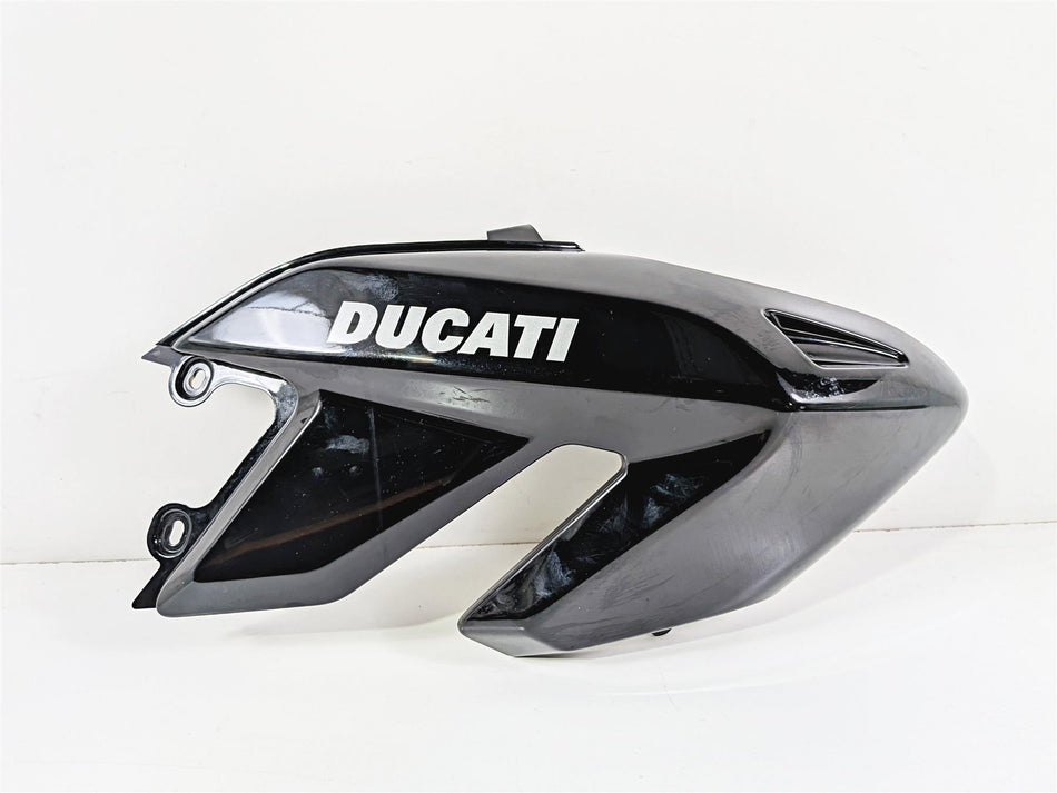 2008 Ducati Hypermotard 1100 S Black Right Tank Fairing Cover Cowl 48012501A-Mototech271