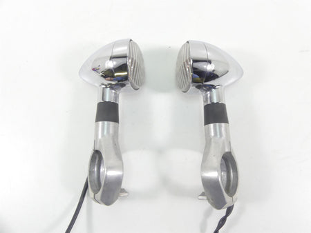 2007 Honda VTX1800 T1 Front Chrome Blinker Turn Signal & Clamp Set 33400-MCV-R11 {{ shop.shopifyCountryName }} - Mototech271