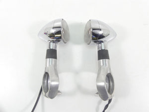 2007 Honda VTX1800 T1 Front Chrome Blinker Turn Signal & Clamp Set 33400-MCV-R11