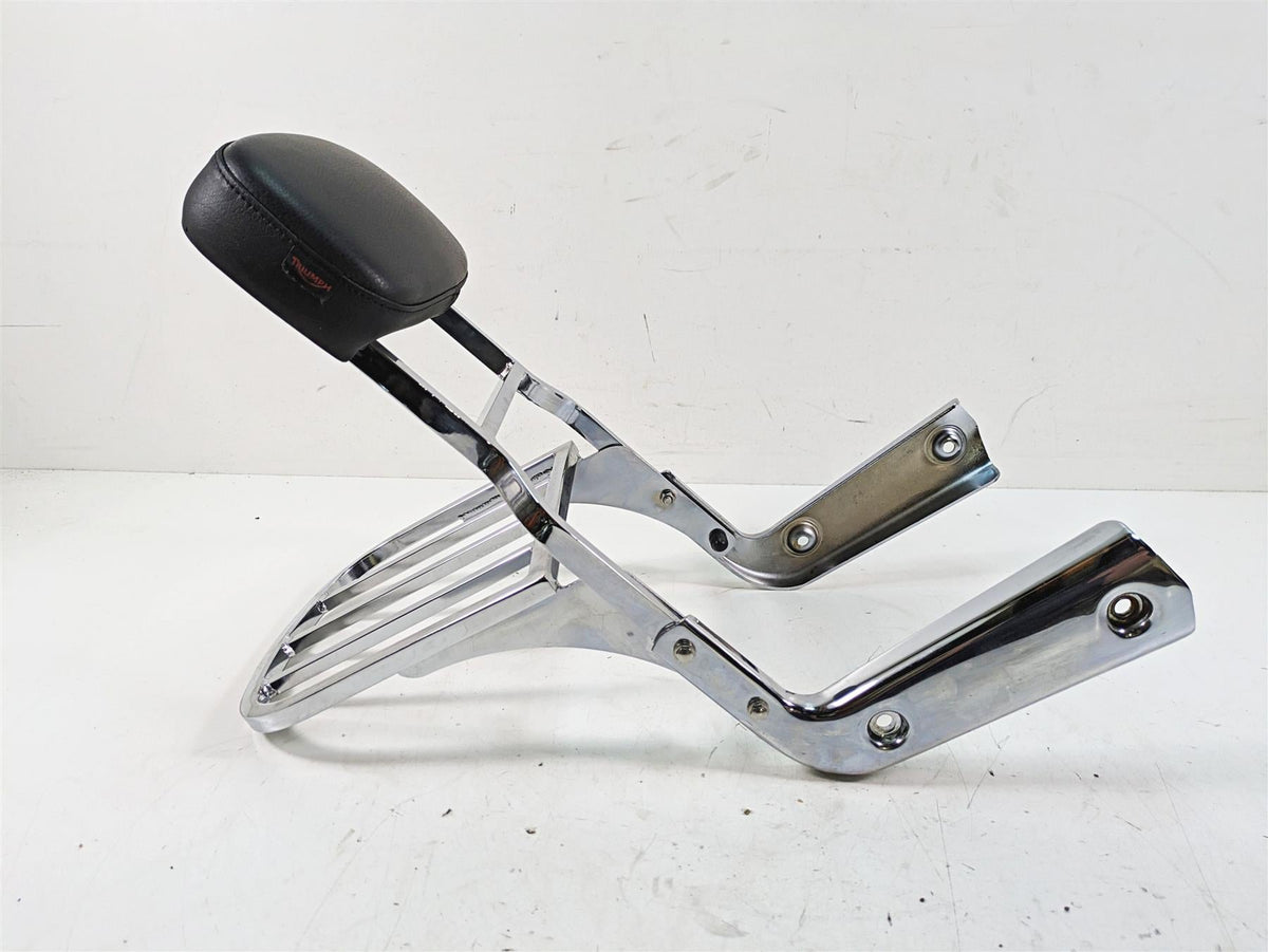 2011 Triumph America Sissybar Sissy Bar Backrest + Luggage Rack A9738024 {{ shop.shopifyCountryName }} - Mototech271