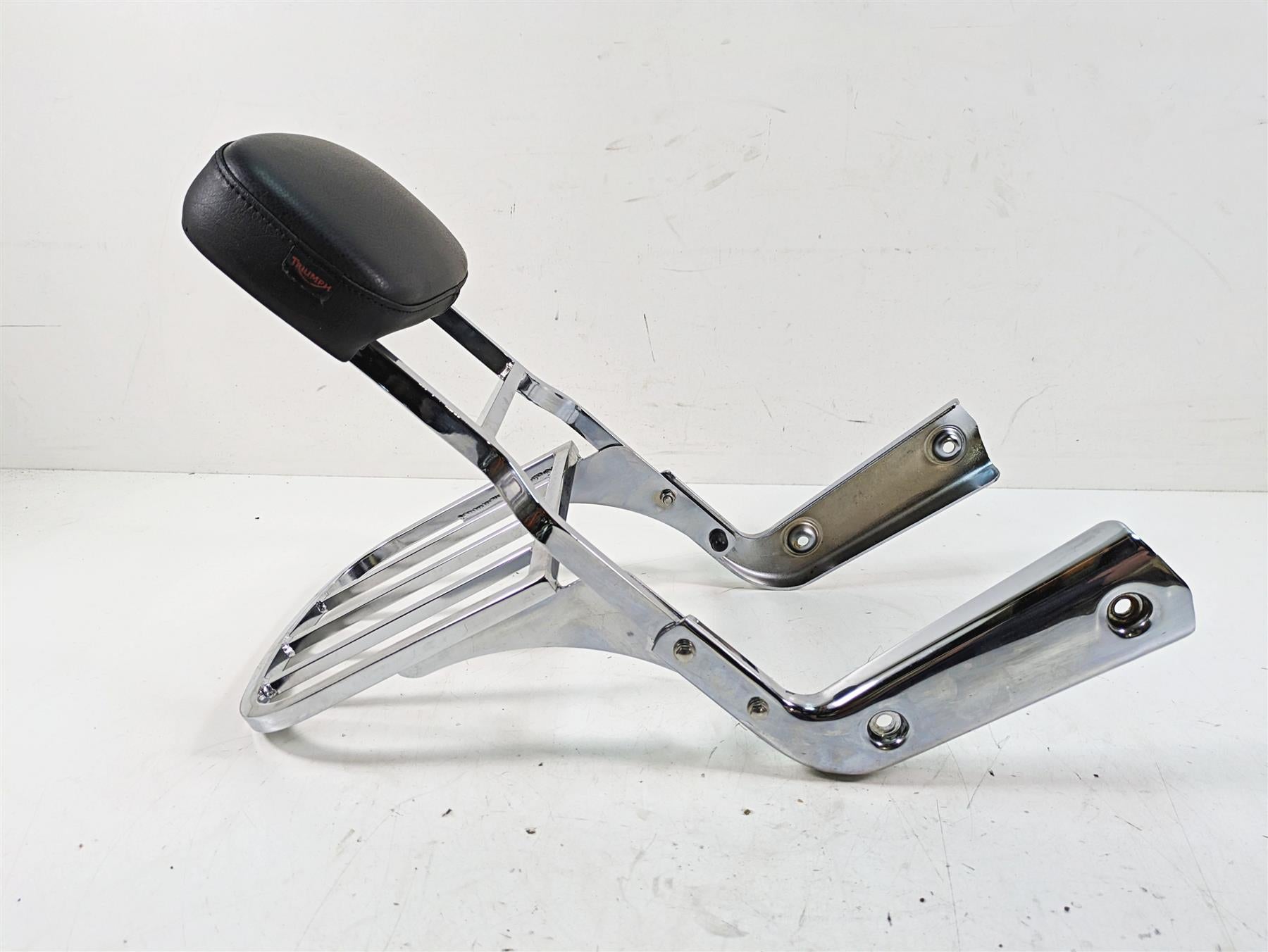 2011 Triumph America Sissybar Sissy Bar Backrest + Luggage Rack A9738024 {{ shop.shopifyCountryName }} - Mototech271
